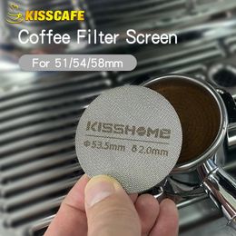 Écran de la rondelle de café 51 mm 535 mm 585 mm pour Breville Sage Reutilisable Filtre Espresso Machine Tool Barista Maker Accessoires 240416