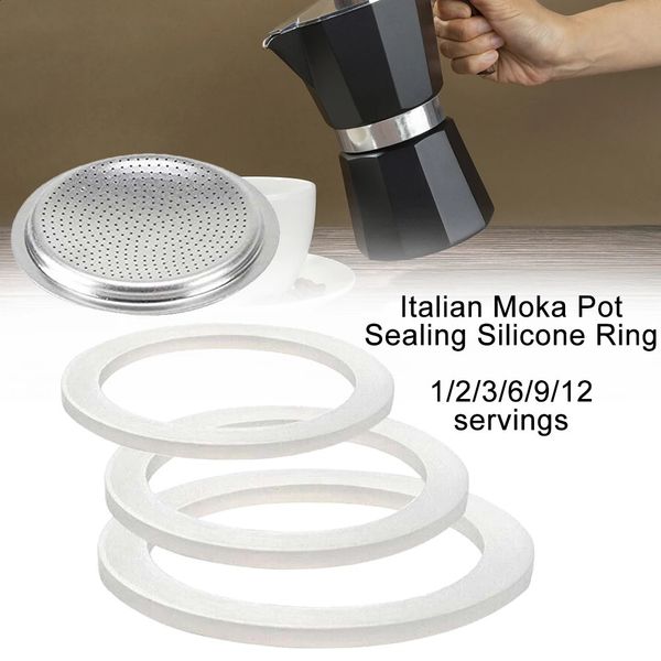 Caféras de caoutchouc italien moka pot flexible Rondelle de joint de joint café remplacer les tasses expresso fabricants 240416