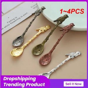 Coffee Scoops 1-4pcs Table Vérification Small Decor Alloy Gift For Bar Party Ice Cream Dessert Retro Kitchen Gadgets