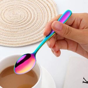 Coffee Scoops 12 PCS / Set Spoon Colorful Tea Dessert Snack Small Storeware Tools Kitchen Gadget