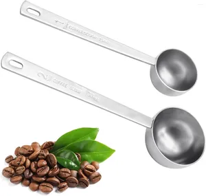 Scoops de café 15/30 ml Scoop en acier inoxydable cuillère avec une longue poignée à mesurer la cuillère à soupe de lait de sucre en poudre de fruits de lait