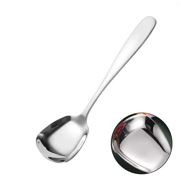 Coffee Scoops 1PCS marque Els Kitchens Spoons outils de cuisine miroir de riz polonais Soup carré tête pour la maison