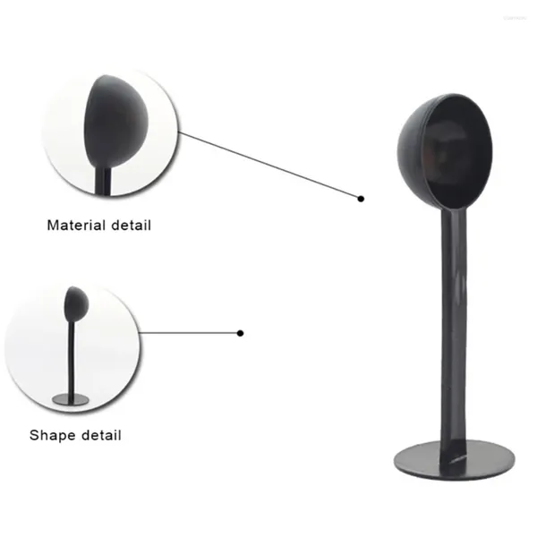 Coffee Scoops 2 en 1 10G Mesurer le tamping Scoop Tamper Black Espresso Stand Spoon Tea Tool