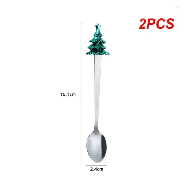 Cucharas de café 2 uds cuchara de postre elegante característica encantadora duradera fácil de limpiar acero inoxidable de alta calidad lindos dibujos animados niños