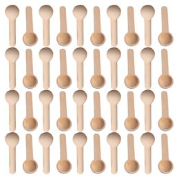 Cucharas de café 501002005001000 piezas Mini naturaleza de madera hogar cocina cucharas de cocina herramienta Scooper sal condimento miel 230714