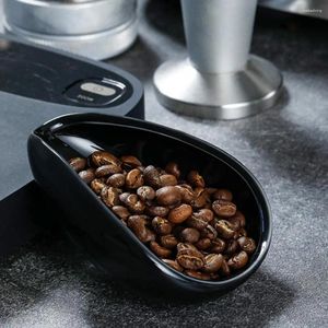 Scoops de café Perce de pesée à plat Assiette d'assiette outils de distribution expresso Ensemble avec une custas pour dosage en céramique pour baristas