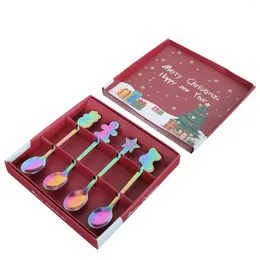 Coffee Scoops Spoon de postre de Navidad Adorable cucharas de Navidad elementos creativos de vajilla