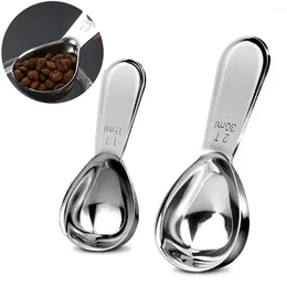 Coffee Scoops Endurance en acier inoxydable 30 ml / 15 ml de cuillères à mesurer les cafés à café ergonomique exacts 1 cuillère à soupe ou 2