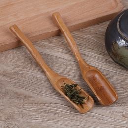 Cuillères à café cuillères à café en bambou naturel sirop de Sauce au miel cuillères en bois services à thé accessoires de cuisine