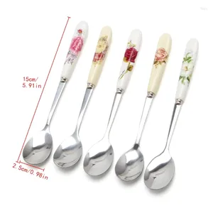 Caops Scoops Spoon Pastoral Style Farmhouse Dining Table Decoration Supplies for Home Wedding Party Romantic Dinner Decor T5EF
