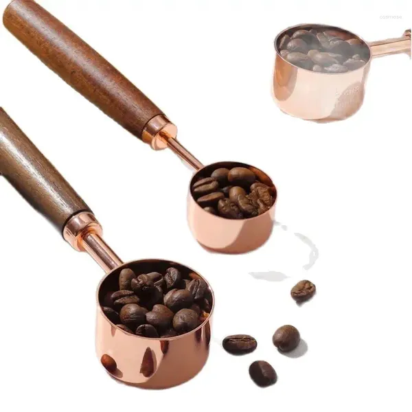 Coffee Scoops en acier inoxydable Mesure de la cuillère 15g Graduated Milk Shop Rôti Fruit Powder
