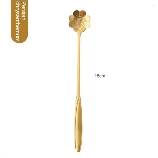 Coffee Scoops en acier inoxydable Léger étendu créatif de 18 cm de long dessert Honey Accessoires de cuisine méticuleux