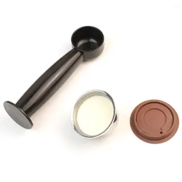 Coffee Scoops Tamping Spoon Scoop Dual-Function Scoop Tamper Set For Espresso Hands Handle Poignée Multi-Tool Mesury Merds 20ml