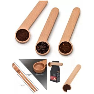 Cuillères À Café En Gros Cuillère En Bois Avec Clip Cuillère À Soupe En Bois De Hêtre Massif Mesure Cuillères À Thé Clips Cadeau Drop Delivery Accueil G Dhk5X