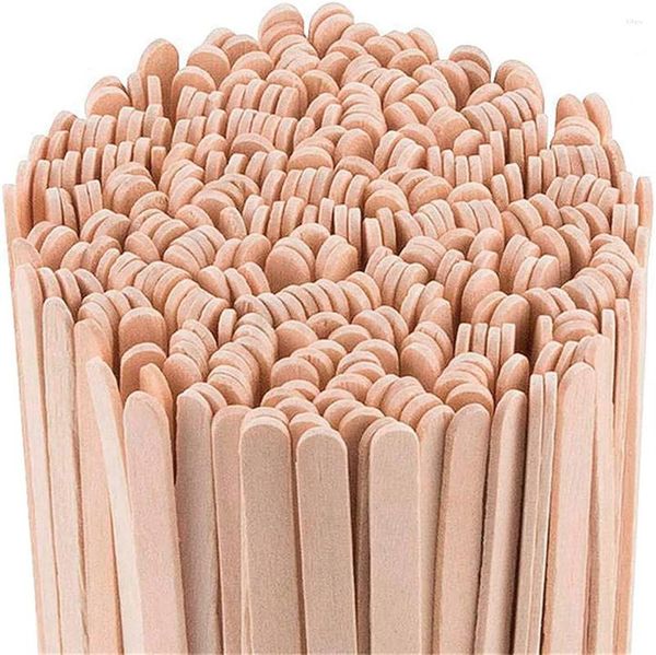 Scoops de café Stick en bois pour artisanat des sucettes de glace et de la fabrication de modèles à gâteau Dowel DIY Bâtiment durable outil de travail du bois