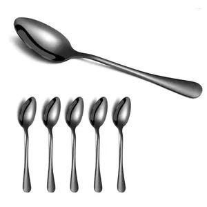 Coffee Scoops XD-Stainless Steel cuillère titane noir Gold plaqué DESTER SIRVERS LAVER LAVERS 6 PIÈCES