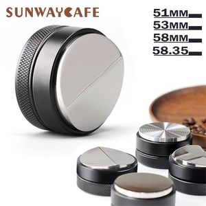 Doseur de café 51/53/58/58.35MM, distributeur de poudre en acier inoxydable 304, marteau, accessoires à Base convexe 211008