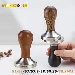 Coffee Tamper 51mm 53 mm 58 mm pour Delonghi Breville Sage Portafilter Accessoires en acier inoxydable Barista ACCESSOIRES ESPRESSO Tools 240130