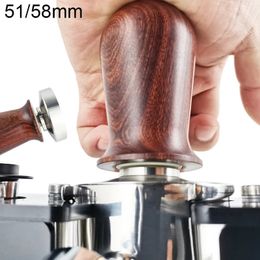 Tamper à café 51mm 58mm en acier inoxydable élasticité réglable pression bourreurs marteau café Portafilter accessoires de café 240319