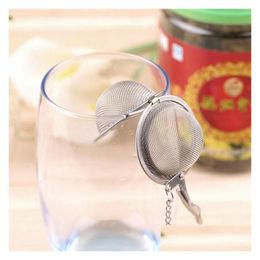 Coffee Tea Tools 100 stcs theeware roestvrijstalen mesh ball infuser strainer bol vergrendeling kruiden filter filtratie kruidenbeker drankje dhe1l