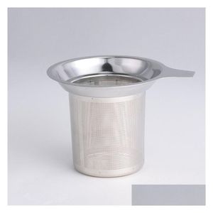 Café Thé Outils Réutilisables Passoires En Acier Inoxydable Maille Infuseur Panier Infuseurs À Feuilles En Vrac Filtre Pour Tasse Théière Accessoires Lt048 Dhqte