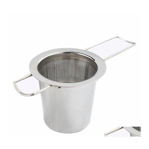 Café Thé Outils Réutilisable En Acier Inoxydable Passoire À Thé Infuseur Filtre Panier Pliant Pour Théière Cca9198 541 S2 Drop Delivery Accueil Dhan0