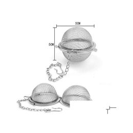 Koffie Thee Gereedschap Ups RVS Bol Vergrendeling Kruidenbal Zeef Mesh Zetgroep Filter Zetgroep Drop Levering Huis Tuin Kitc Dh5Ez