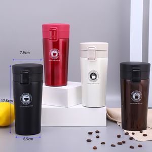 Koffie thermische mok Roestvrij staal koffie Thermoskan Tumbler Cup Thermoskan thermoskan Waterfles Theemok Stuiterend deksel