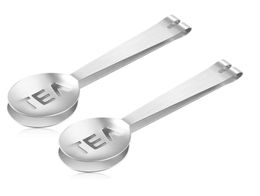 Outils de café réutilisables en acier inoxydable Sac à thé pinces Tébag Présignant porte-pastère Grip Metal Spoon Mini Clip à sucre Café Za60806598962