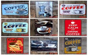 Café Vintage Tin Signs Retro Metal Painting Sign Retros Stickers Wall Decoration Art Plaque Vintages Home Decor Bar Pub Cafe YFA1431410