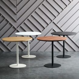 Tables de bar en bois café modernes round kitche