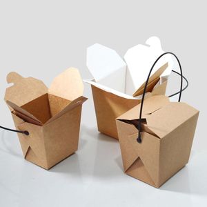 Coffeeware Boxes Box Food Take Out Paper Containers Fried Chinese Kip wegwerp French Go Lunch to Container Fries Bakery Packing