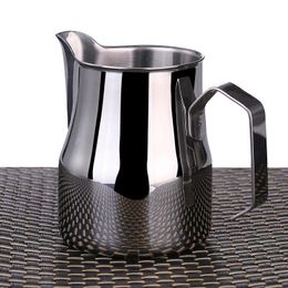 Coffeeware Milk Frothing Pitcher, roestvrijstalen professionele melkkannen met afgeronde tuit, 350/550/750 ml