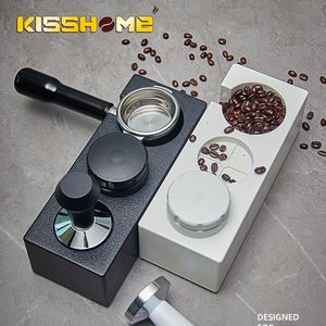 Coffeware Sets Coffee Tamper Mat Stand Portafilter Holder Rack 51mm 54mm 58mm Breville Sage Espresso Maker Tools Barista Accessories 230616