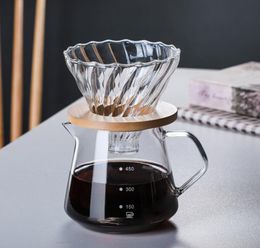 Coffeware sets met de hand gemaakt koffiezetapparaat set filterbeker hittebestendig