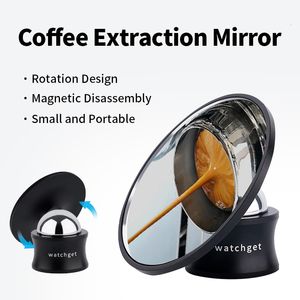 Coffeeware Sets watchget 360° Espresso S Mirror Coffee ction Reflective Flow Rate Observation for Bottomless Portafilter Magnetisch 230712