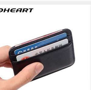 COHEART Super Slim Soft Wallet 100% cuir véritable en peau de mouton mini porte-cartes de crédit porte-monnaie porte-cartes Men Wallet Thin Small!