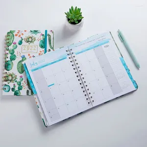 Coil English Spiral Notebook Journals Basic Diary Weekly Planner Book School Office Stationery 365 Day