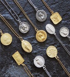 Colliers pendentiels de monnaie coucheur Kolye Gold charme minimalisme Vintage Boho Bijoux Collier Déclaration Collier Femmes Jewelry Christmas G7623736