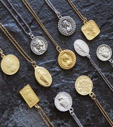 Collares colgantes de monedas Garda Kolye Gold Charm Minimalismo Vintage Boho Bijoux Collier Declaración Collar Joyas de mujeres G5913795