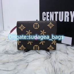 Monedero Carteras para llaves bolsa M41939 monedero rosalie Titulares de tarjetas lujos Diseñador vutonity Hombres Mujeres louiseity marrón flor clásica Titulares de tarjetas Cuero genuino