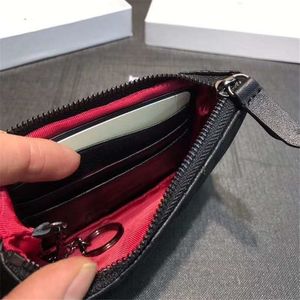 Billetera de monedas billetera llave de la bolsa de la bolsa diseñadores diseñadores de lápiz labial soporte para tarjetas con caja de la caja de la bolsa de la del dos caviar de calidad de calidad 14 cm