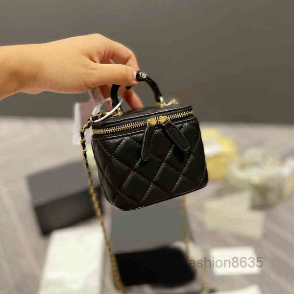 Monederos Classic Diamond Mini Lipstick Bag Mujer Diseñador Cadena Hombro Bolsos para llaves Bolsos de hombro de cuero Crossbody Lady Purses 220719Mult