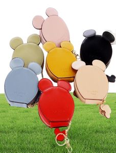 Coin Bourses XZXBBAG PU Cuir Cute Magon Mouse Big Ears Women039s Kawaii Zipper Change Pourse portefeuille Girls Cartoon Key Small Pouch Ba4912998