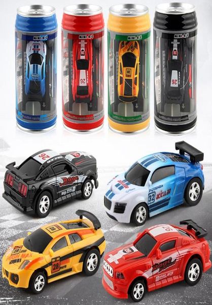 Coke Can Mini RC Kit Radio télécommande jouets électrique Micro voiture de course télécommande 4 fréquences jouet pour enfants 4086382