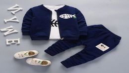 Cola Baby Boys Clothing Set Toddler Coat Jacket T-Shirtpants 3 PCS NOUVELLE-NEUR SPORT ANTÉRIEUR BARCHES CHARGES SCTV8692360