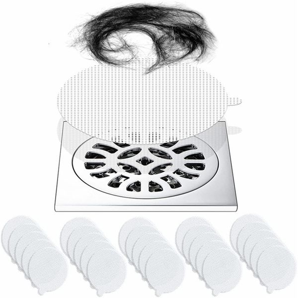 Coladores Coladores 25 UNIDS Ducha Desechable Drenajes Colector de Cabello Pegatinas de Malla Baño Tapones de Baño Colectores Accesorios 230308