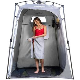 Colapz Camping Shower Tent et pop-up Toilet Tente - Tente de rangement de camping supplémentaire - Tentes de plage de confidentialité Sabris 240419