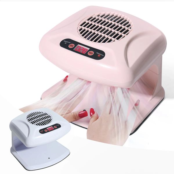 Ventilador de uñas de aire frío Ventilador de manicura Infrarrojo Automático cálido Caliente Compilador de viento para esmalte Curado rápido 240415