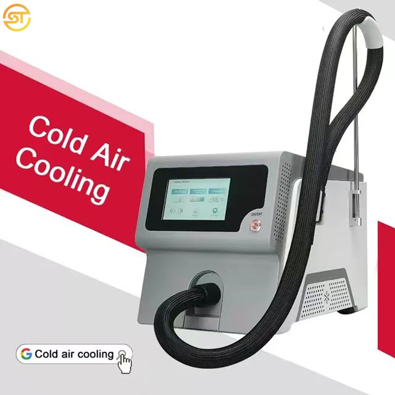 Cold Air-therapie voor IPL co2-laserbehandeling -20 graden temperatuur om pijn te verminderen Cryo Skin Cooling System-apparaat